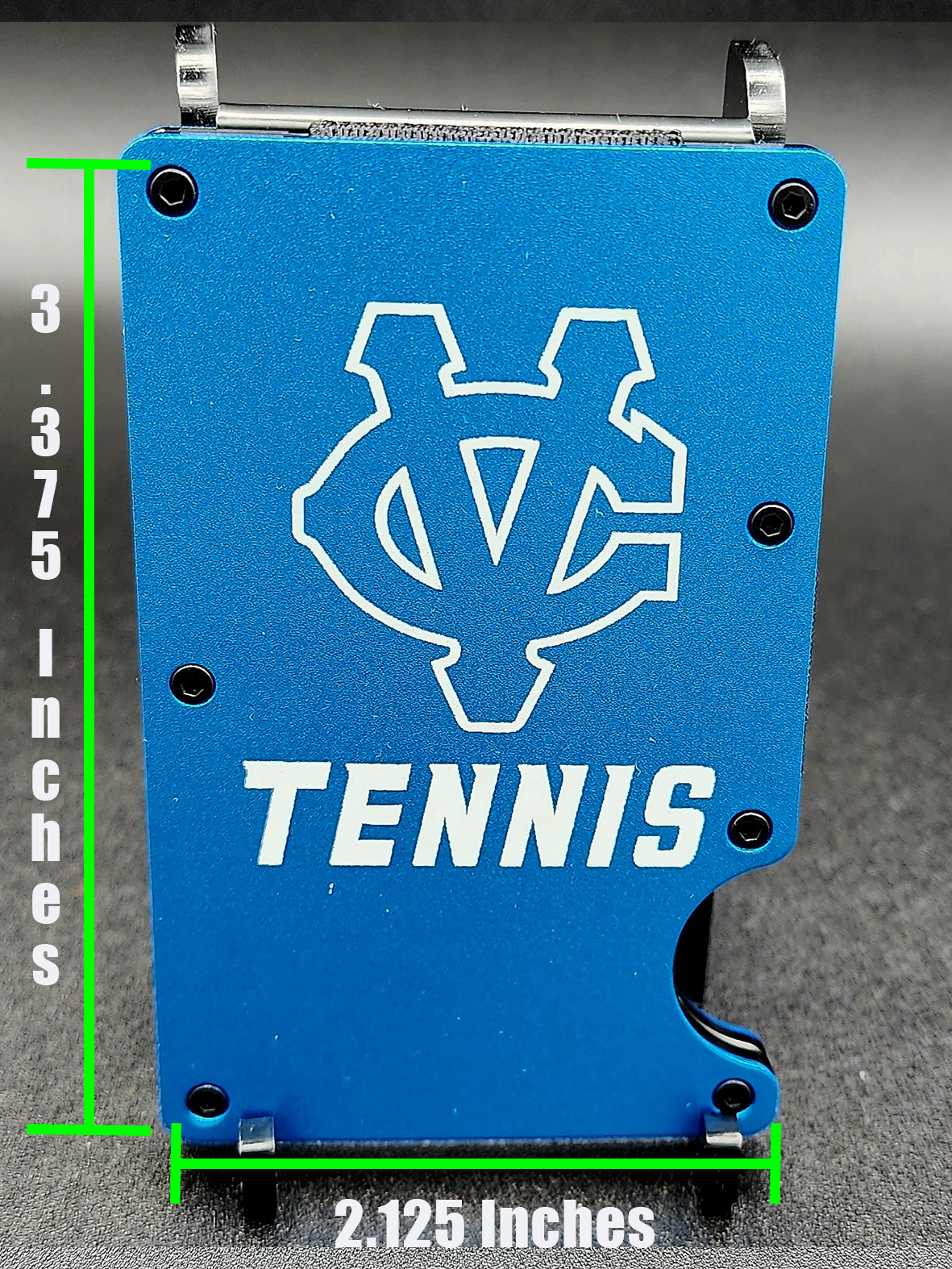 CVCA Tennis Minimalist Wallet RFID Money Clip Royal Blue