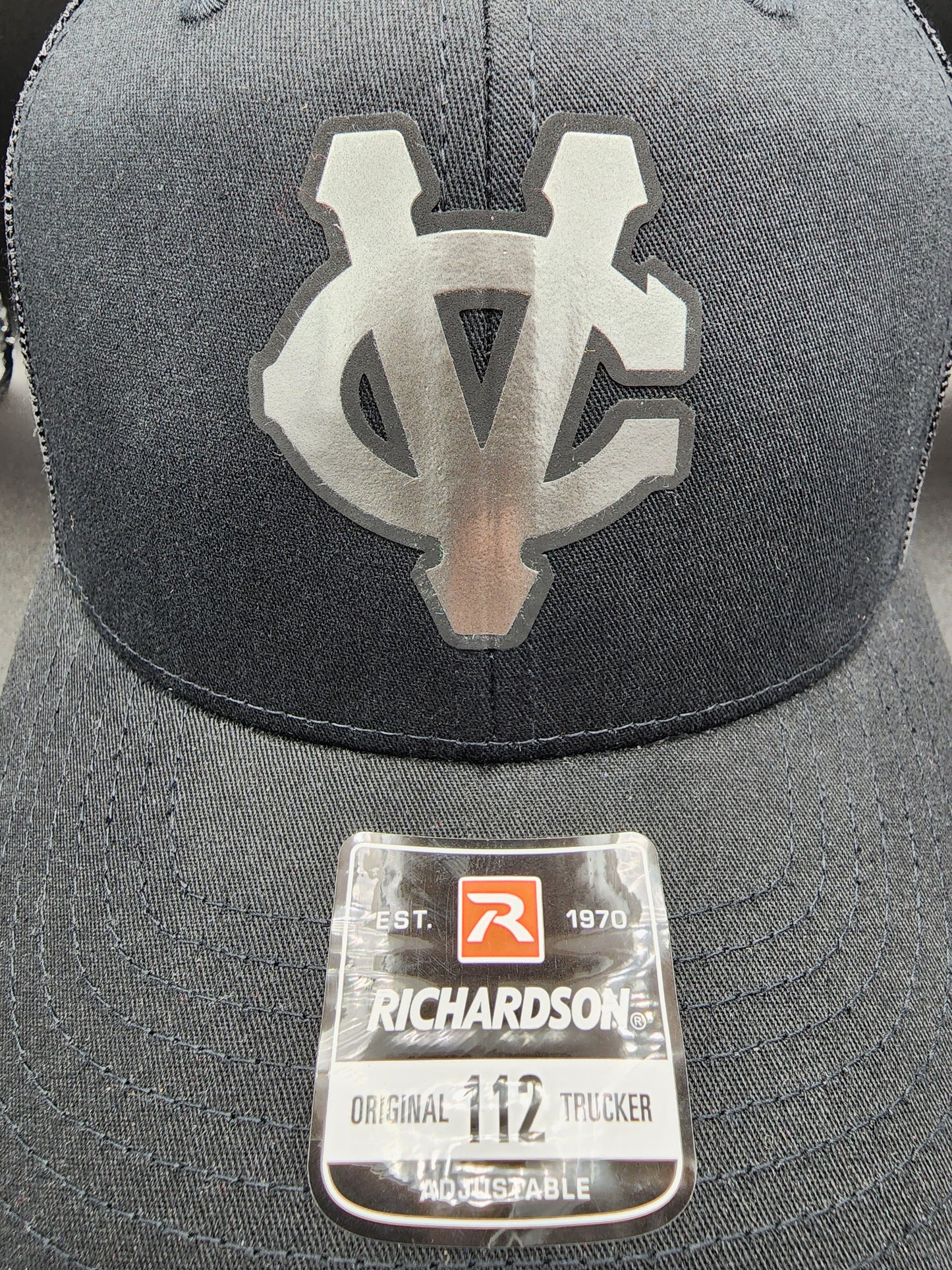 CVCA Metallic Grey "CV" Snapback Trucker Hat