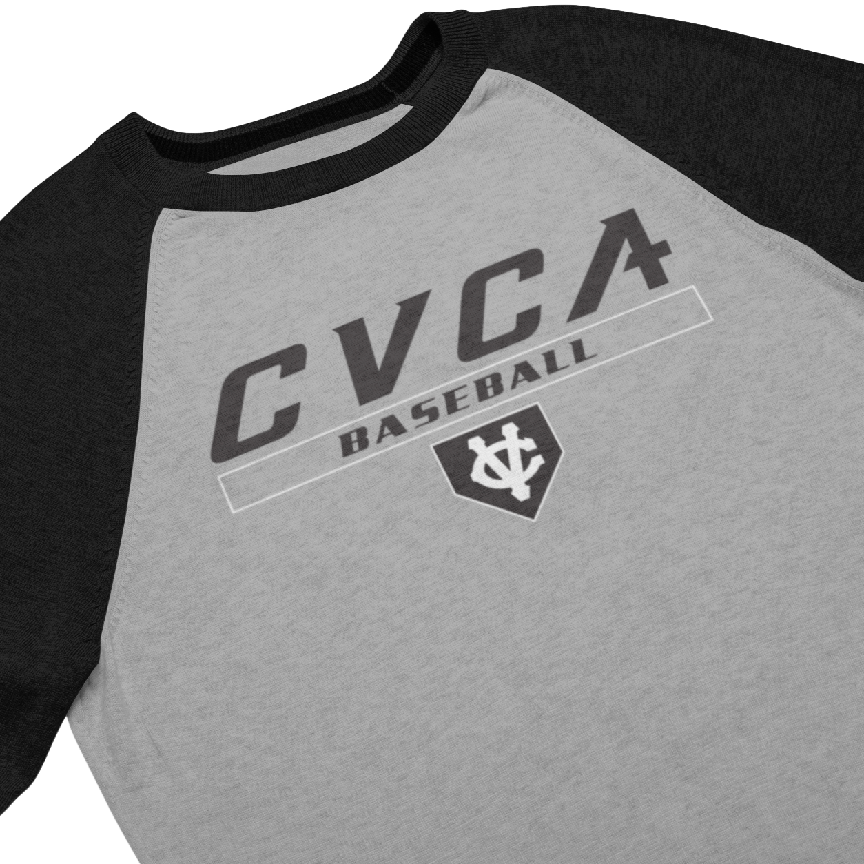 CVCA Baseball Raglan 3/4 Sleeve Next Level Blend Tee