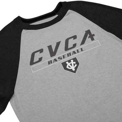 CVCA Baseball Raglan 3/4 Sleeve Next Level Blend Tee